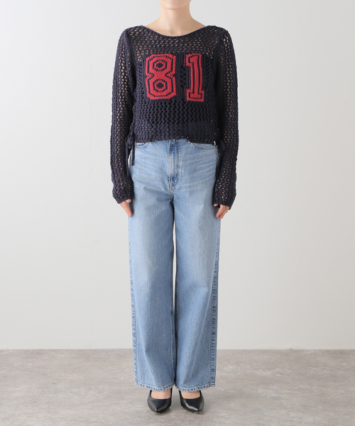 Guess(ゲス)の「GUESS/ゲス GO CROCHET LS CREW W4YG63D5960(ニット/セーター・レディース・ブラック・SMALL)」の4枚目の写真