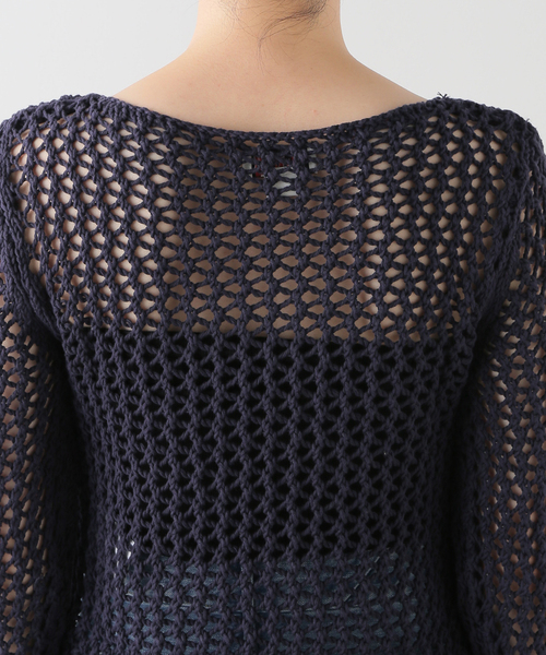 Guess(ゲス)の「GUESS/ゲス GO CROCHET LS CREW W4YG63D5960(ニット/セーター・レディース・ブラック・SMALL)」の9枚目の写真