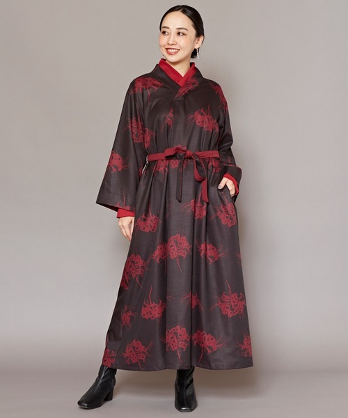 カヤ(カヤ)の「【カヤ】暗がりワンピース(ワンピース・レディース・ピンク系その他/ブラック×レッド/ホワイト系その他/パープル/グレー・FREE)」の1枚目の写真