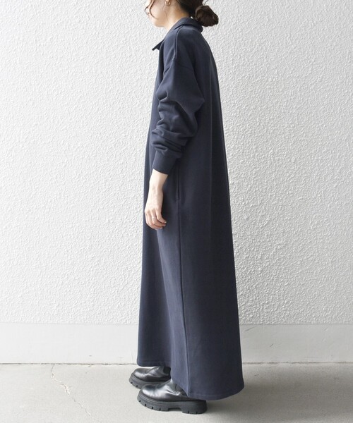 セール】SHIPS any:〈洗濯機可能〉USA コットン 裏起毛 ハーフジップ