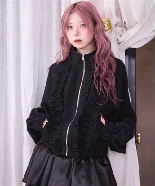 フリルジップジャケット