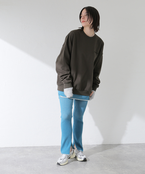 BRIXTON（ブリクストン）の「BRIXTON/ブリクストン EMBROIDERED HEAVY WEIGHT CREW（スウェット・レディース・ネイビー/ブラック・MEDIUM）」の7枚目の写真