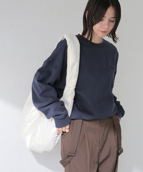 BRIXTON（ブリクストン）の「BRIXTON/ブリクストン EMBROIDERED HEAVY WEIGHT CREW（スウェット・レディース・ネイビー/ブラック・MEDIUM）」の12枚目の写真