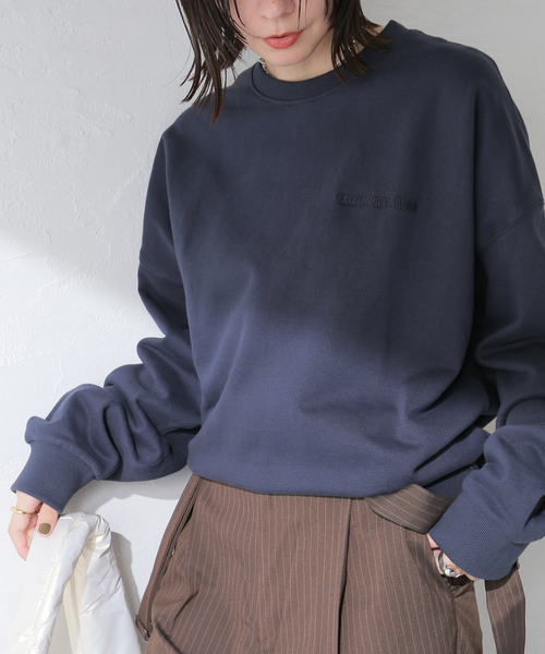 BRIXTON（ブリクストン）の「BRIXTON/ブリクストン EMBROIDERED HEAVY WEIGHT CREW（スウェット・レディース・ネイビー/ブラック・MEDIUM）」の13枚目の写真