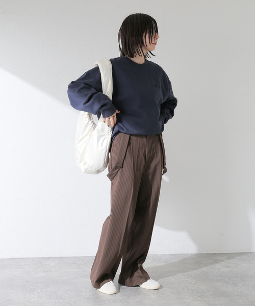 BRIXTON（ブリクストン）の「BRIXTON/ブリクストン EMBROIDERED HEAVY WEIGHT CREW（スウェット・レディース・ネイビー/ブラック・MEDIUM）」の15枚目の写真