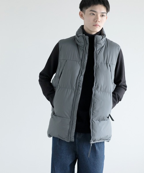 aimoha(アイモハ)の「aimoha men Nature Scout Vest (AW)(ダウンベスト・メンズ・ベージュ/ブラック/グレー/チョコ・MEDIUM/LARGE/X-LARGE/XX-LARGE/XXX-LARGE)」の3枚目の写真