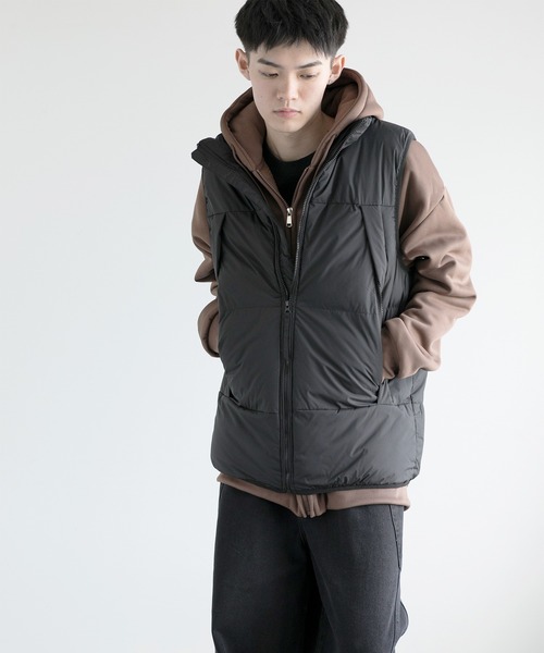 aimoha(アイモハ)の「aimoha men Nature Scout Vest (AW)(ダウンベスト・メンズ・ベージュ/ブラック/グレー/チョコ・MEDIUM/LARGE/X-LARGE/XX-LARGE/XXX-LARGE)」の9枚目の写真
