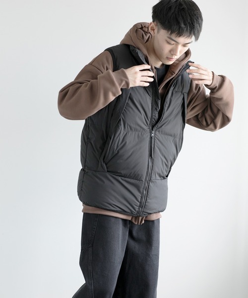 aimoha(アイモハ)の「aimoha men Nature Scout Vest (AW)(ダウンベスト・メンズ・ベージュ/ブラック/グレー/チョコ・MEDIUM/LARGE/X-LARGE/XX-LARGE/XXX-LARGE)」の11枚目の写真