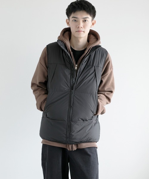 aimoha(アイモハ)の「aimoha men Nature Scout Vest (AW)(ダウンベスト・メンズ・ベージュ/ブラック/グレー/チョコ・MEDIUM/LARGE/X-LARGE/XX-LARGE/XXX-LARGE)」の13枚目の写真