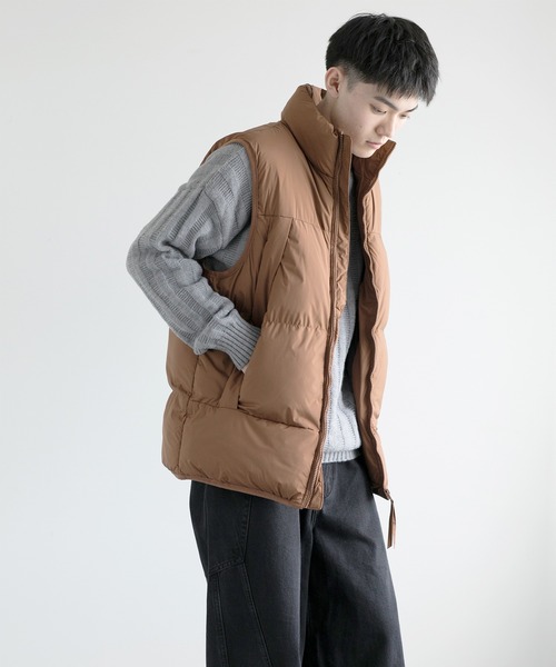 aimoha(アイモハ)の「aimoha men Nature Scout Vest (AW)(ダウンベスト・メンズ・ベージュ/ブラック/グレー/チョコ・MEDIUM/LARGE/X-LARGE/XX-LARGE/XXX-LARGE)」の16枚目の写真
