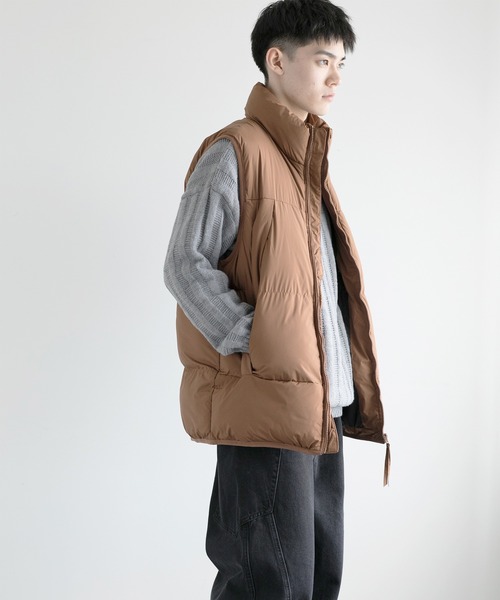 aimoha(アイモハ)の「aimoha men Nature Scout Vest (AW)(ダウンベスト・メンズ・ベージュ/ブラック/グレー/チョコ・MEDIUM/LARGE/X-LARGE/XX-LARGE/XXX-LARGE)」の18枚目の写真