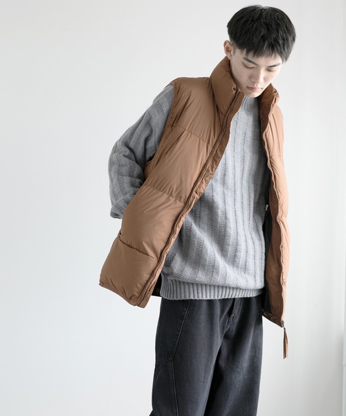 aimoha(アイモハ)の「aimoha men Nature Scout Vest (AW)(ダウンベスト・メンズ・ベージュ/ブラック/グレー/チョコ・MEDIUM/LARGE/X-LARGE/XX-LARGE/XXX-LARGE)」の20枚目の写真