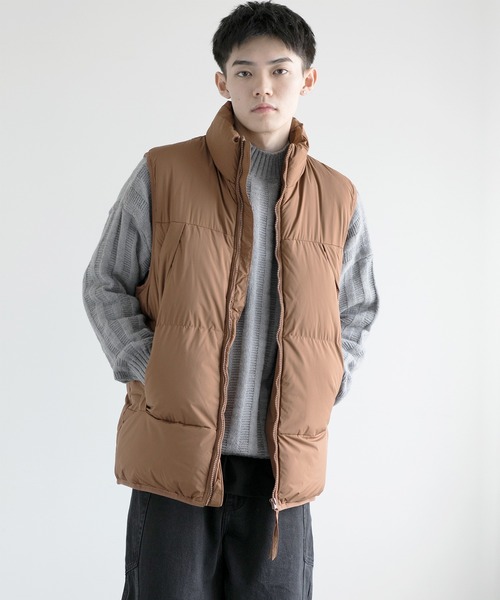 aimoha(アイモハ)の「aimoha men Nature Scout Vest (AW)(ダウンベスト・メンズ・ベージュ/ブラック/グレー/チョコ・MEDIUM/LARGE/X-LARGE/XX-LARGE/XXX-LARGE)」の22枚目の写真