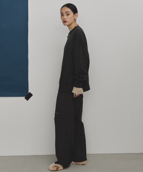 フロントカットワイドスラックス/セットアップ着用可能(スラックス)|MERLOT(メルロー) フロントカットワイドスラックス/セットアップ着用可能(スラックス)|MERLOT(メルロー)