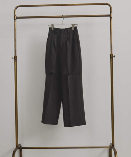 フロントカットワイドスラックス/セットアップ着用可能(スラックス)|MERLOT(メルロー) フロントカットワイドスラックス/セットアップ着用可能(スラックス)|MERLOT(メルロー)