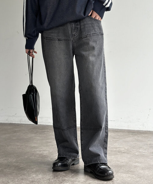 シームポケットワイドデニムパンツ（デニムパンツ）｜CPCM（シーピーシーエム）