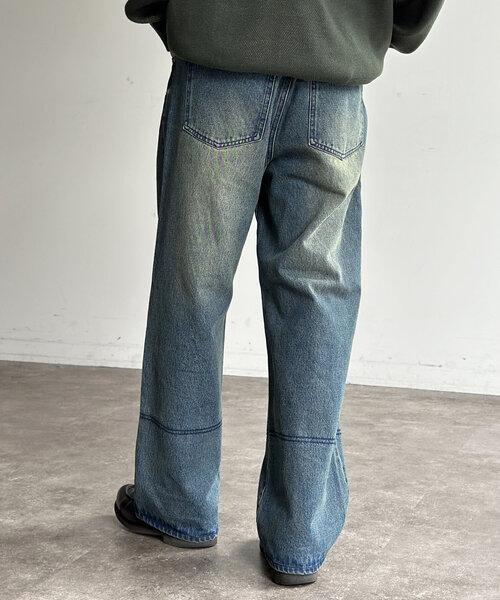CPCM（シーピーシーエム）の「シームポケットワイドデニムパンツ（デニムパンツ・メンズ・ブラック/ブルー・MEDIUM/LARGE）」の19枚目の写真