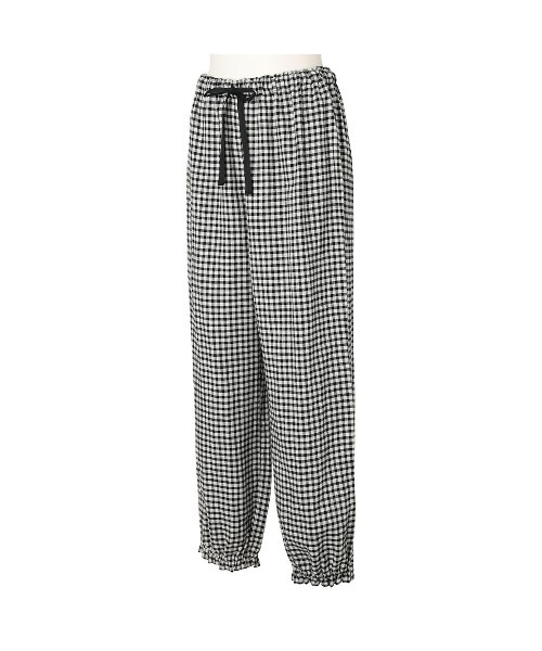 KID BLUE（キッドブルー）の「キッドブルー -２４Ｗガーゼギンガム -長袖パジャマ -KNAK532 -kidblue（ルームウェア/パジャマ・レディース・ブラック/レッド・M/L）」の8枚目の写真