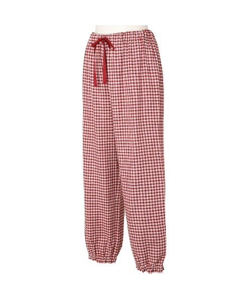 KID BLUE（キッドブルー）の「キッドブルー -２４Ｗガーゼギンガム -長袖パジャマ -KNAK532 -kidblue（ルームウェア/パジャマ・レディース・ブラック/レッド・M/L）」の16枚目の写真