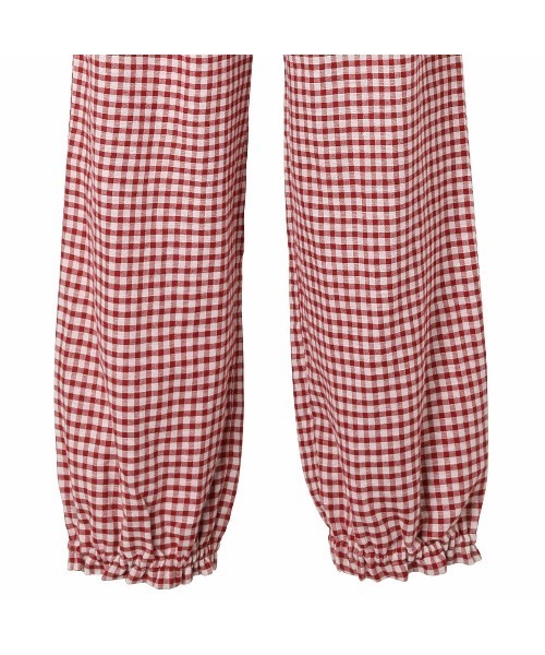 KID BLUE（キッドブルー）の「キッドブルー -２４Ｗガーゼギンガム -長袖パジャマ -KNAK532 -kidblue（ルームウェア/パジャマ・レディース・ブラック/レッド・M/L）」の20枚目の写真