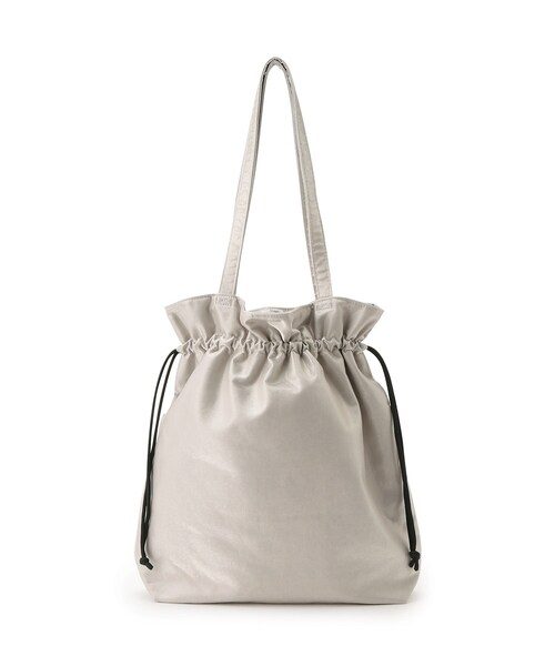 SHOO・LA・RUE（シューラルー）の「◆シーズンレスで使える シャイニー巾着トートバッグ（トートバッグ・レディース・ブラック/カーキ/シルバー・00）」の10枚目の写真