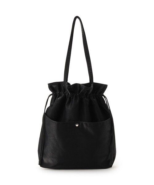 SHOO・LA・RUE（シューラルー）の「◆シーズンレスで使える シャイニー巾着トートバッグ（トートバッグ・レディース・ブラック/カーキ/シルバー・00）」の6枚目の写真