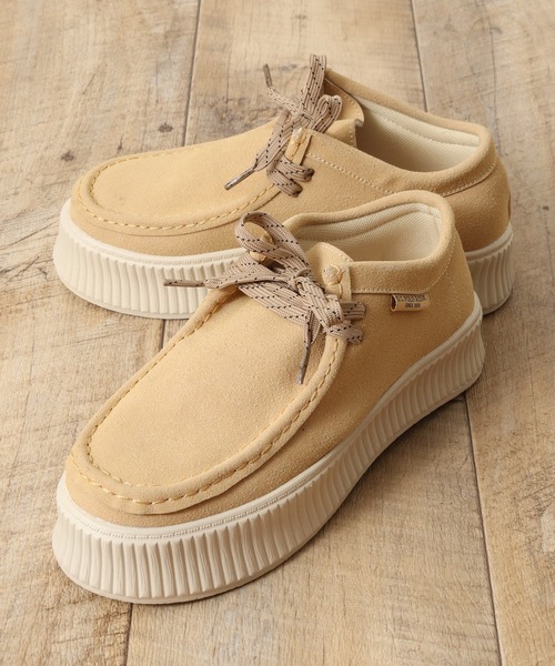 U.S. POLO ASSN.(ユーエスポロアッスン)の「【U.S. POLO ASSN./ユーエスポロアッスン】 フェイクスウェード 厚底 チャッカブーツ(モカシン/デッキシューズ・レディース・ブラック/ベージュ・23.0cm/24.0cm/25.0cm)」の16枚目の写真