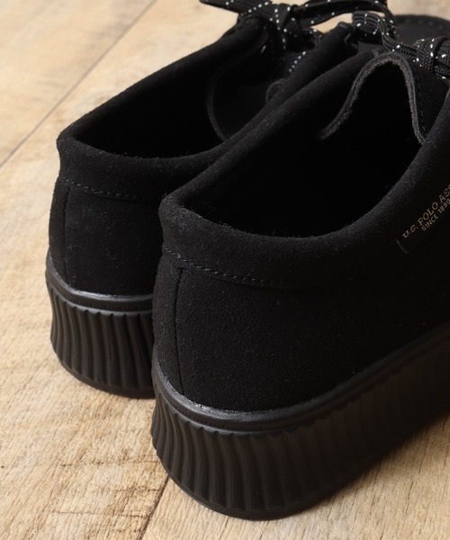 U.S. POLO ASSN.(ユーエスポロアッスン)の「【U.S. POLO ASSN./ユーエスポロアッスン】 フェイクスウェード 厚底 チャッカブーツ(モカシン/デッキシューズ・レディース・ブラック/ベージュ・23.0cm/24.0cm/25.0cm)」の11枚目の写真