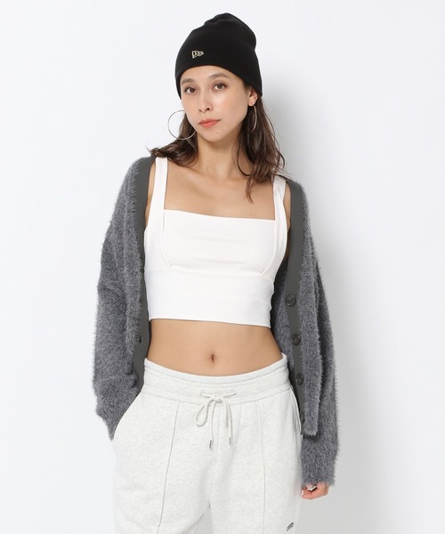 HEREIAM(ヘレイアム)の「【HEREIAM】グランパシャギーカーディガン(カーディガン/ボレロ・レディース・チャコールグレー/モカ・FREE)」の7枚目の写真