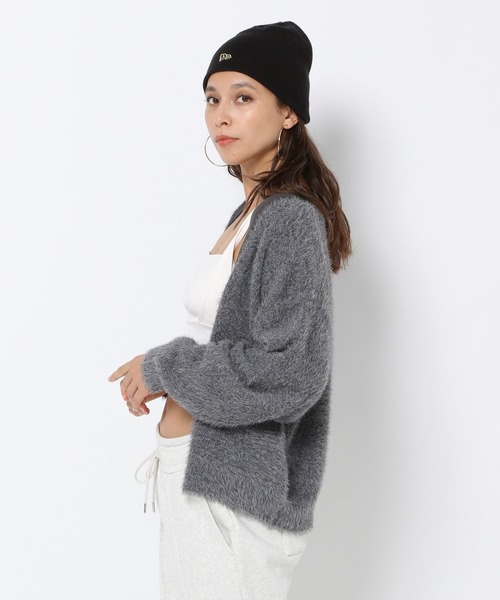 HEREIAM(ヘレイアム)の「【HEREIAM】グランパシャギーカーディガン(カーディガン/ボレロ・レディース・チャコールグレー/モカ・FREE)」の8枚目の写真