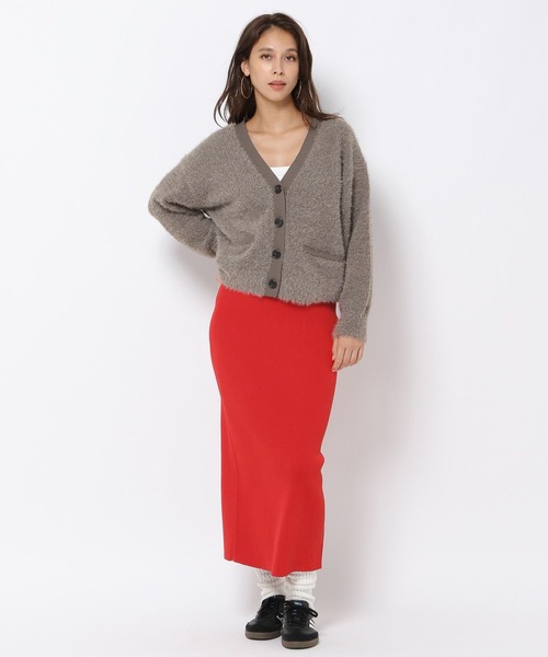 HEREIAM(ヘレイアム)の「【HEREIAM】グランパシャギーカーディガン(カーディガン/ボレロ・レディース・チャコールグレー/モカ・FREE)」の10枚目の写真