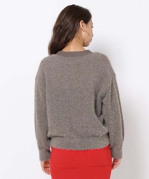 HEREIAM(ヘレイアム)の「【HEREIAM】グランパシャギーカーディガン(カーディガン/ボレロ・レディース・チャコールグレー/モカ・FREE)」の14枚目の写真