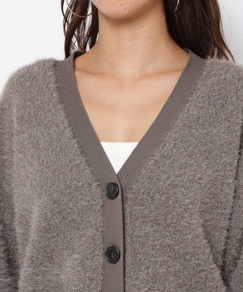HEREIAM(ヘレイアム)の「【HEREIAM】グランパシャギーカーディガン(カーディガン/ボレロ・レディース・チャコールグレー/モカ・FREE)」の16枚目の写真