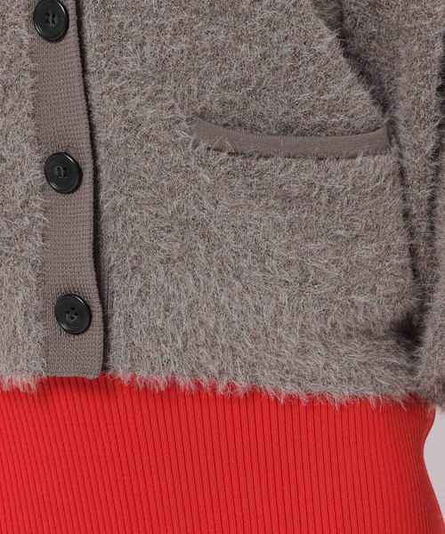 HEREIAM(ヘレイアム)の「【HEREIAM】グランパシャギーカーディガン(カーディガン/ボレロ・レディース・チャコールグレー/モカ・FREE)」の17枚目の写真