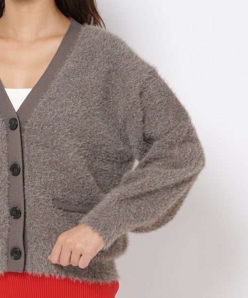 HEREIAM(ヘレイアム)の「【HEREIAM】グランパシャギーカーディガン(カーディガン/ボレロ・レディース・チャコールグレー/モカ・FREE)」の18枚目の写真