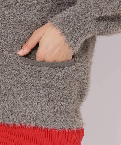 HEREIAM(ヘレイアム)の「【HEREIAM】グランパシャギーカーディガン(カーディガン/ボレロ・レディース・チャコールグレー/モカ・FREE)」の19枚目の写真