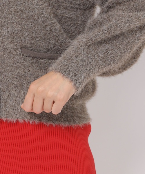 HEREIAM(ヘレイアム)の「【HEREIAM】グランパシャギーカーディガン(カーディガン/ボレロ・レディース・チャコールグレー/モカ・FREE)」の20枚目の写真