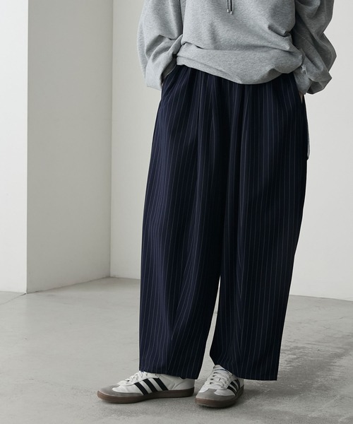 【Southfish】 ストライプパンツ forksy.】ツイルストライプカーブパンツ forksy.│MONO-MART