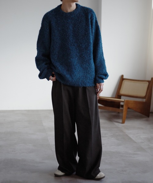 epnok(エプノック)の「ブークレメランジルーズニット(ニット/セーター・メンズ・ブラウン/ブルー・SMALL/MEDIUM/LARGE)」の7枚目の写真