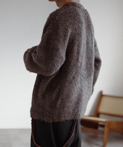 epnok(エプノック)の「ブークレメランジルーズニット(ニット/セーター・メンズ・ブラウン/ブルー・SMALL/MEDIUM/LARGE)」の14枚目の写真