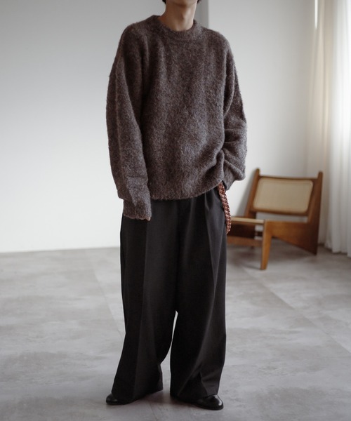 epnok(エプノック)の「ブークレメランジルーズニット(ニット/セーター・メンズ・ブラウン/ブルー・SMALL/MEDIUM/LARGE)」の16枚目の写真