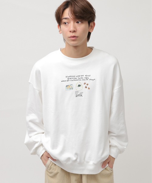 DOUBLE NAME（ダブルネーム）の「【yuma】みんなのきょうりゅうずかんプルオーバー/ユニセックス（スウェット・レディース・ブラック/オフホワイト・FREE）」の13枚目の写真