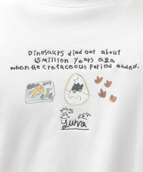 DOUBLE NAME（ダブルネーム）の「【yuma】みんなのきょうりゅうずかんプルオーバー/ユニセックス（スウェット・レディース・ブラック/オフホワイト・FREE）」の19枚目の写真