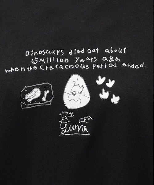 DOUBLE NAME（ダブルネーム）の「【yuma】みんなのきょうりゅうずかんプルオーバー/ユニセックス（スウェット・レディース・ブラック/オフホワイト・FREE）」の21枚目の写真