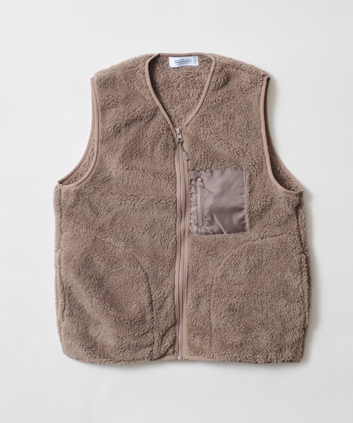 CALIFORNIA OUTFITTERS(カリフォルニア アウトフィッターズ)の「2-10A12 ソフト ボア ノーカラーベスト(ベスト・レディース・ベージュ/カーキ/ブラック/モカ・M/L)」の21枚目の写真