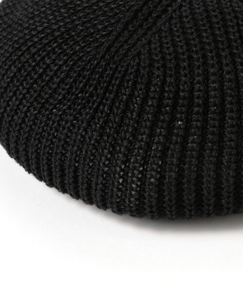 BEAMS(ビームス)の「リネン ベレー(ハンチング/ベレー帽・メンズ・ブラック/ネイビー/ベージュ・ONE SIZE)」の5枚目の写真