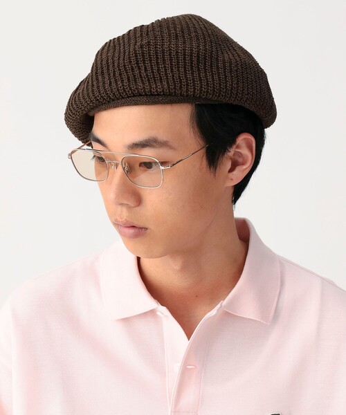 BEAMS（ビームス）の「リネン ベレー（ハンチング/ベレー帽・メンズ・ブラック/ネイビー/ベージュ/グレー/ブラウン・ONE SIZE）」の15枚目の写真