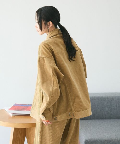 CRAFT STANDARD BOUTIQUE(クラフトスタンダードブティック)の「【ユニセックス】コーデュロイトラッカージャケット(その他アウター・レディース・ブルー/ベージュ/ピンク/ブラウン・M/L/XL)」の8枚目の写真