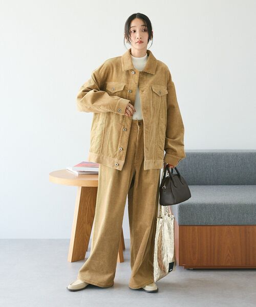 CRAFT STANDARD BOUTIQUE(クラフトスタンダードブティック)の「【ユニセックス】コーデュロイトラッカージャケット(その他アウター・レディース・ブルー/ベージュ/ピンク/ブラウン・M/L/XL)」の12枚目の写真