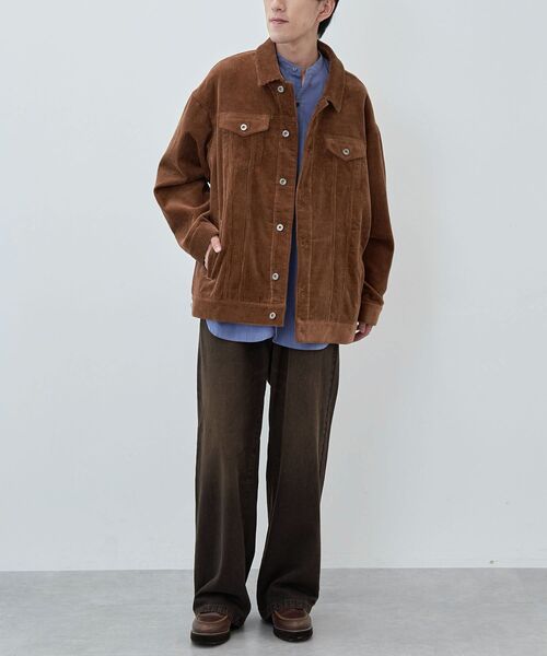 CRAFT STANDARD BOUTIQUE(クラフトスタンダードブティック)の「【ユニセックス】コーデュロイトラッカージャケット(その他アウター・レディース・ブルー/ベージュ/ピンク/ブラウン・M/L/XL)」の22枚目の写真